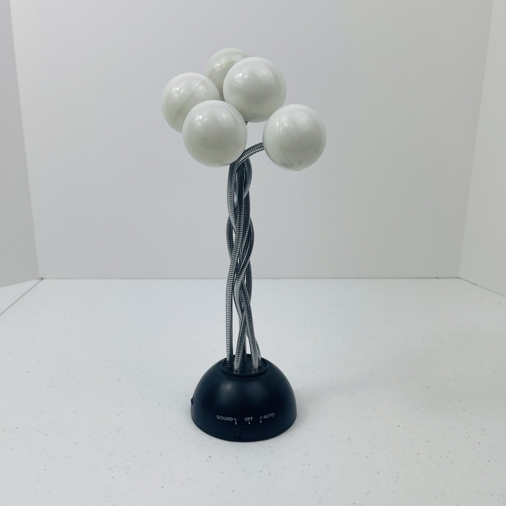 5 Head LED Battery Powered Adjustable Gooseneck Table Lamp Black White